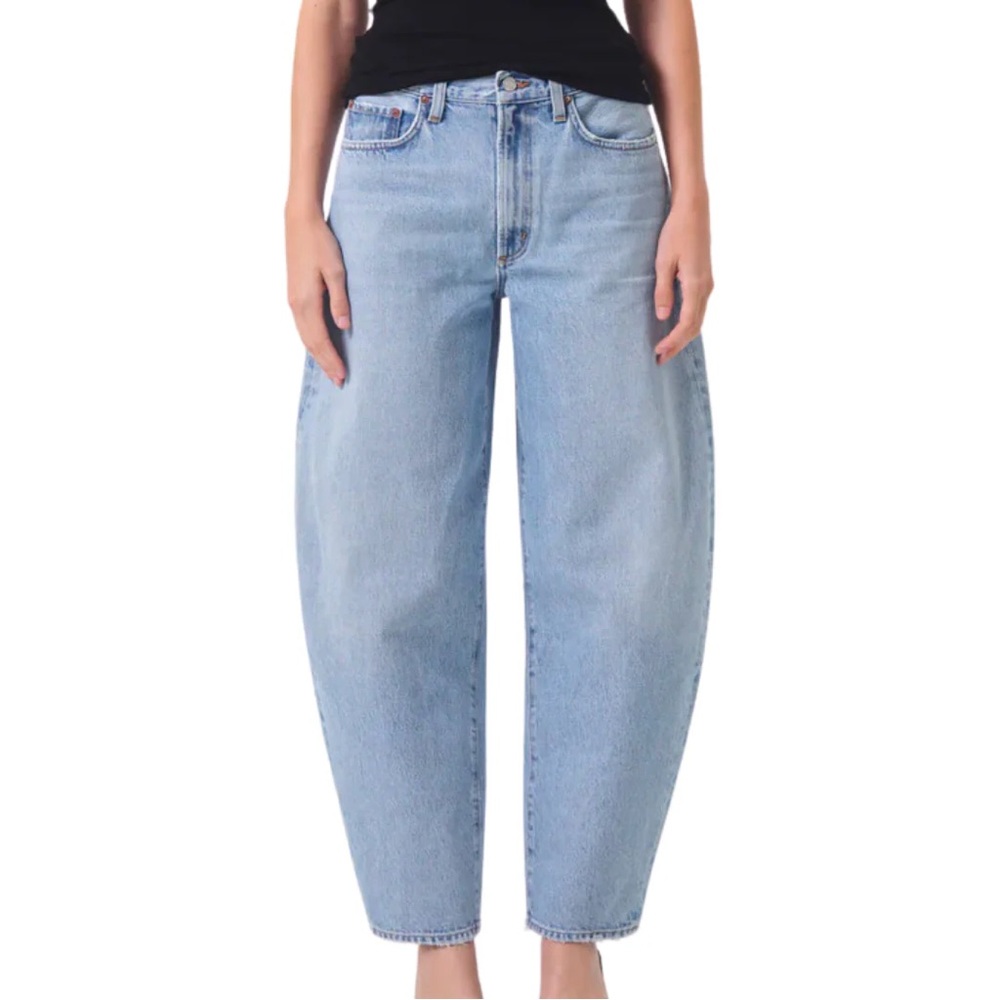 NEW Agolde Balloon Barrel Jeans in Conflict Blue